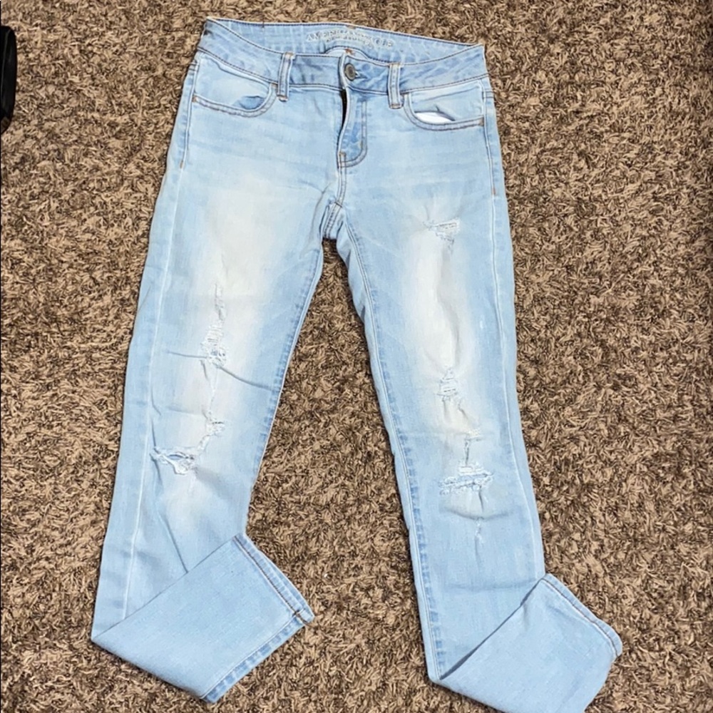 AE size 0 Stretch Jegging Jeans.
